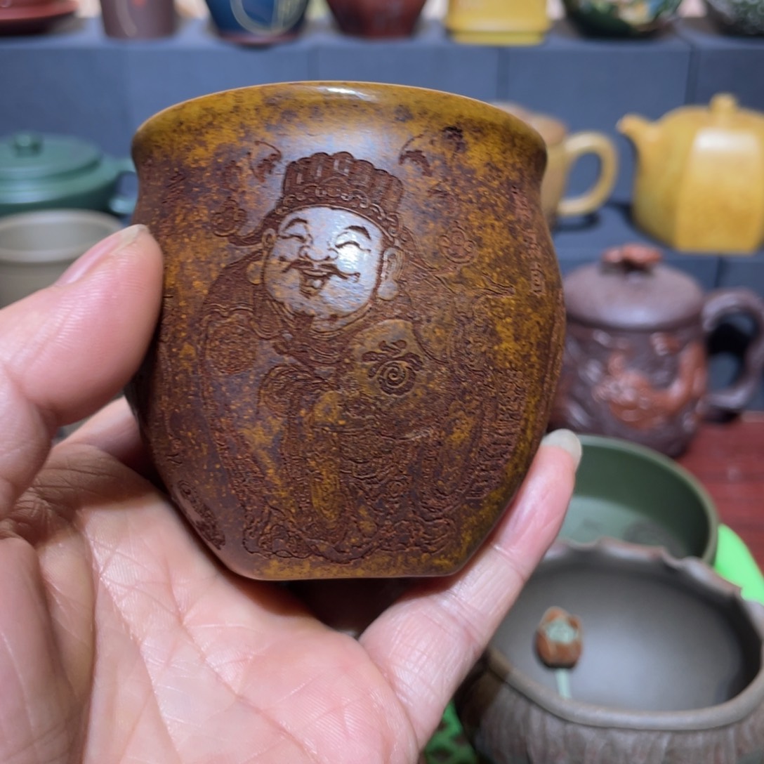 原矿紫砂手工主人杯