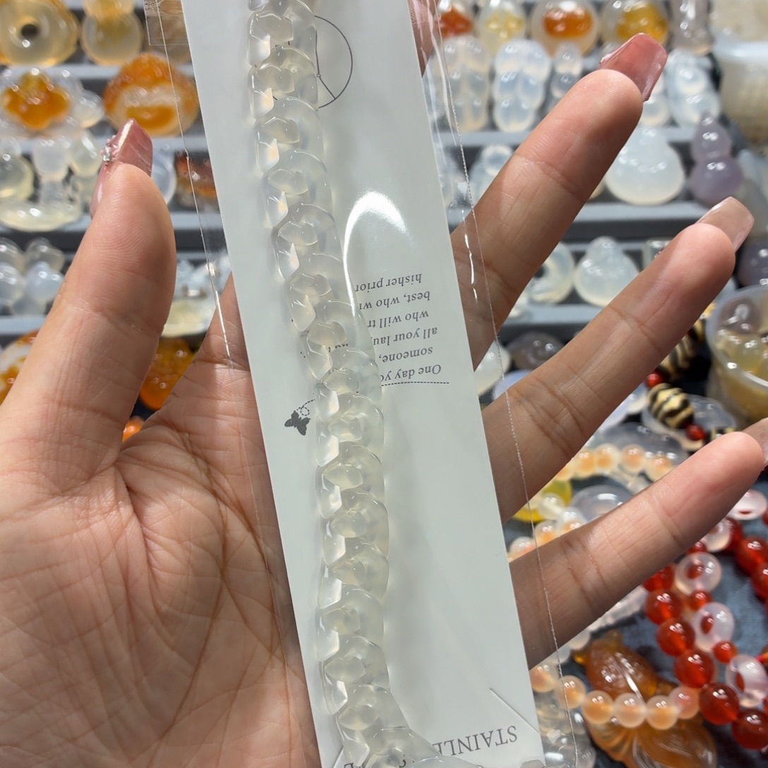 坐***时玛瑙/玉髓未镶嵌吊坠(不含链)