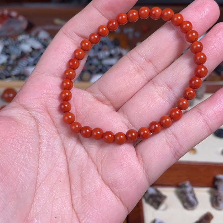 南红玛瑙未镶嵌颈饰3原矿