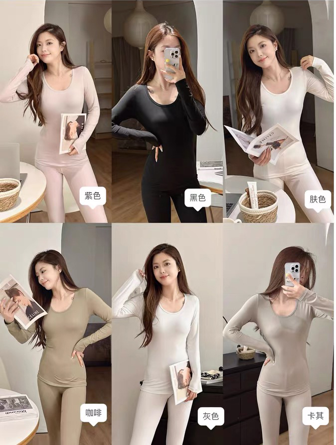 QinYu女装/女款秋衣秋裤套装