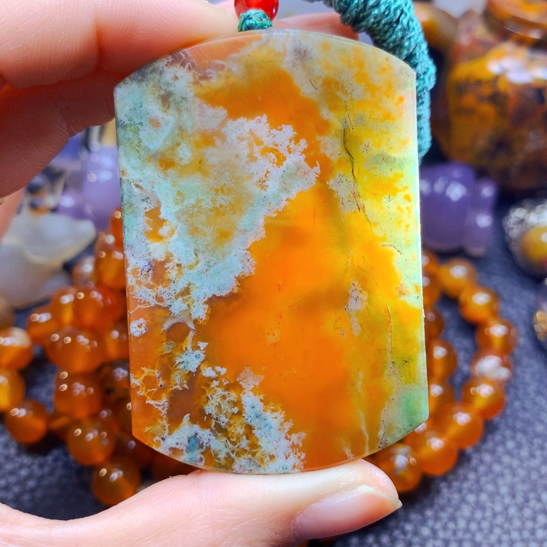 玛瑙/玉髓吊坠3未镶嵌九**石