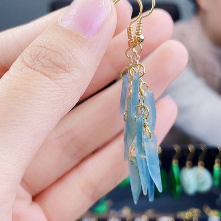 翡翠耳饰未镶嵌饰品