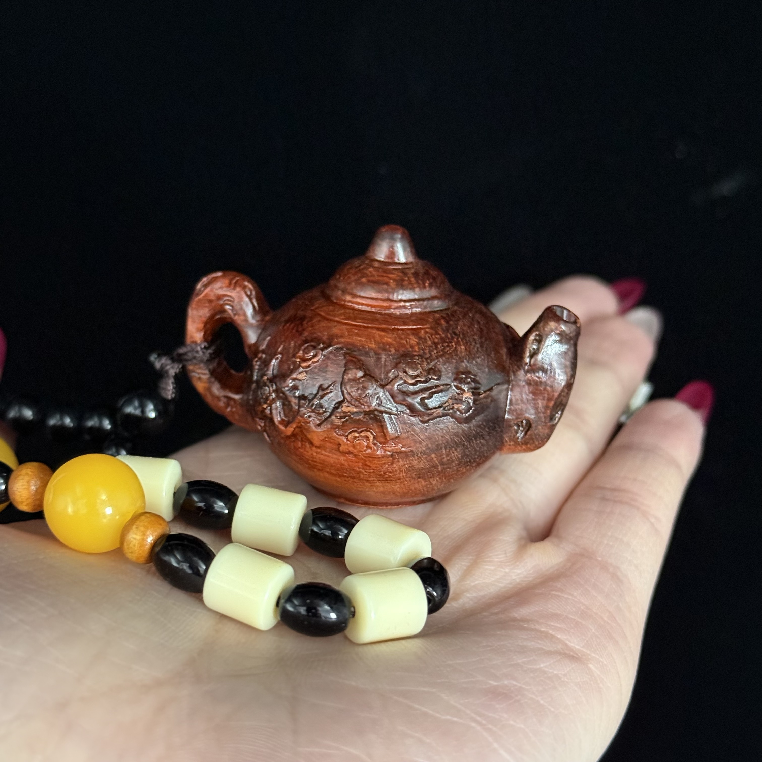 M-af039   【无礼盒】把把壶随身手把件挂件