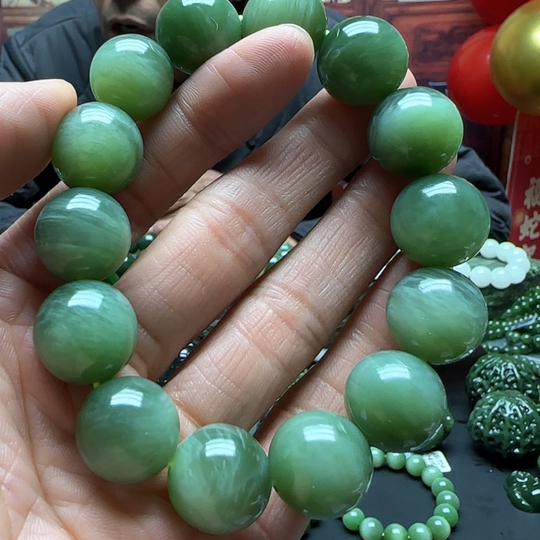 和田玉手串未镶嵌