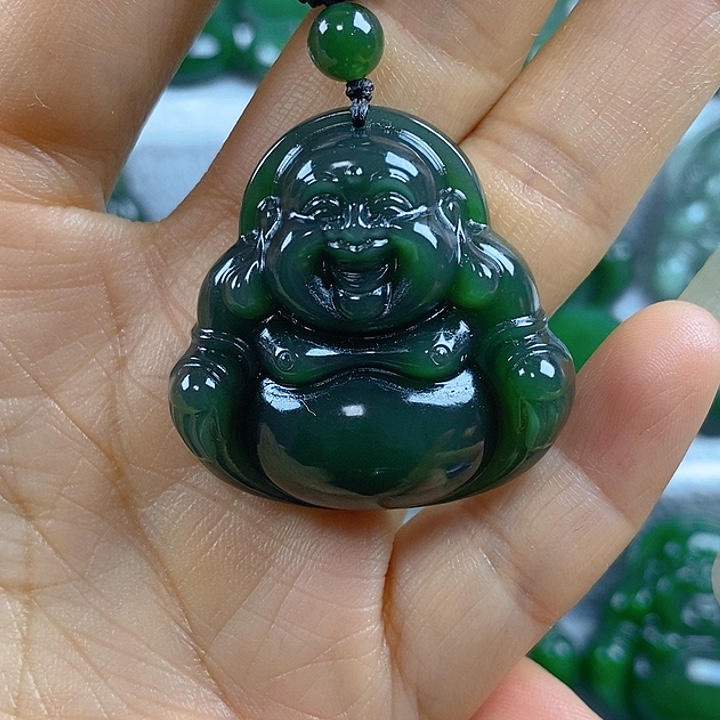 吊坠(不含链)未镶嵌和田玉（碧玉）34