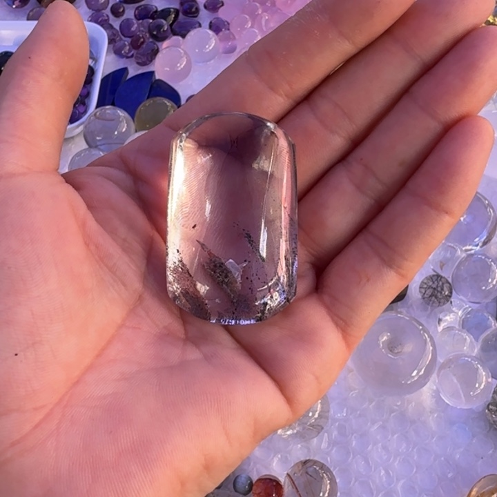 水晶珠宝半成品未镶嵌甜****~幽灵手把件