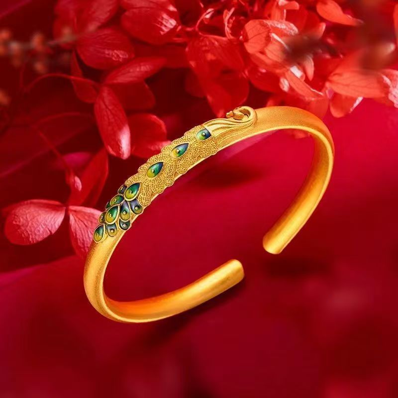 合金手镯 即将售罄新款珠宝首饰百鸟朝凤报喜来米高端大金镯子