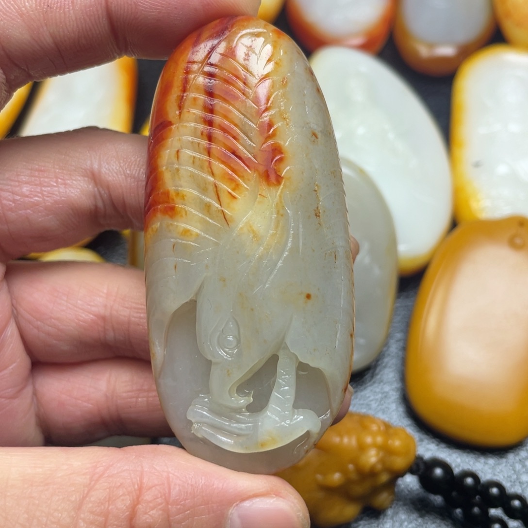 和田玉未镶嵌挂件