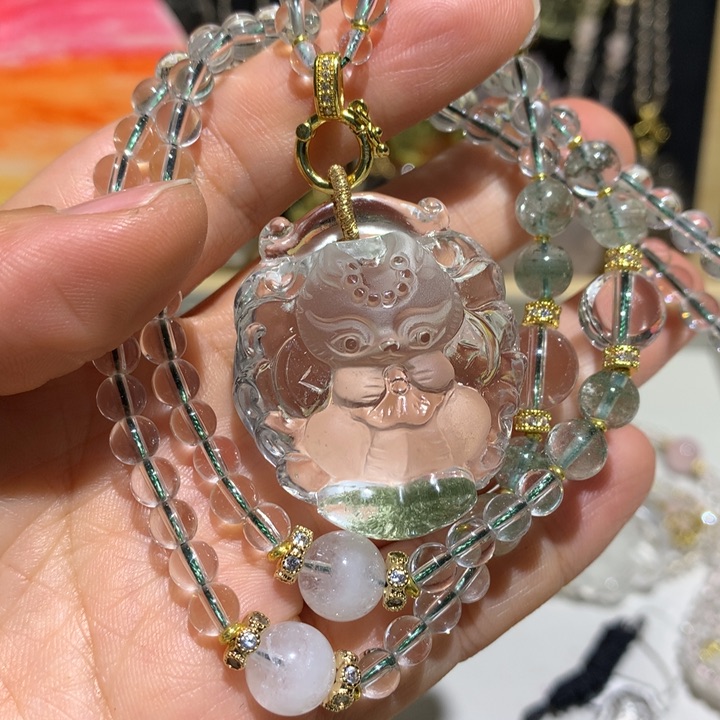 水晶颈饰未镶嵌天然