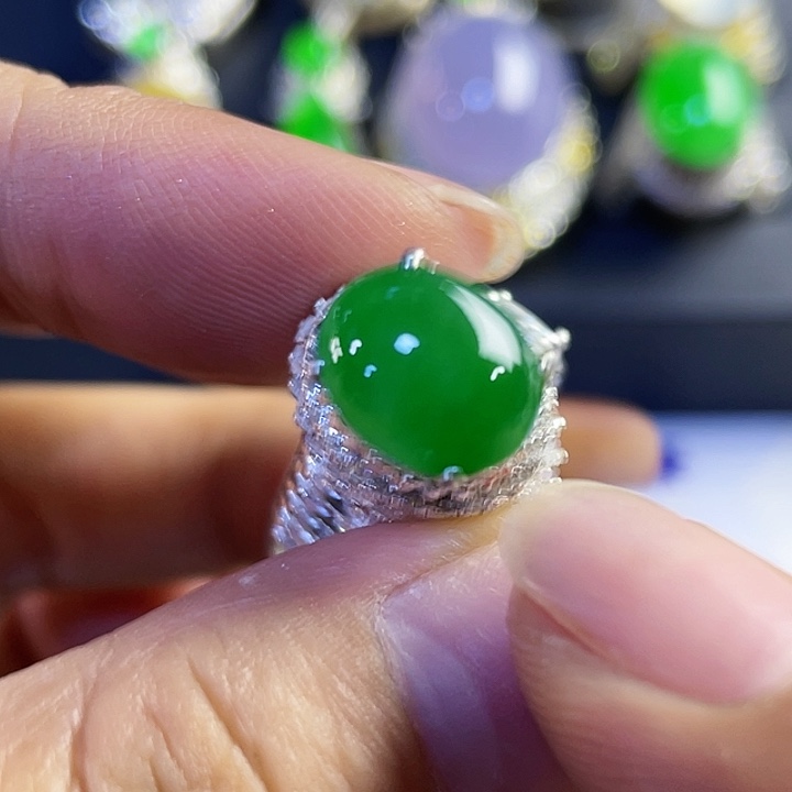 奇***8定制翡翠未镶嵌8655555585