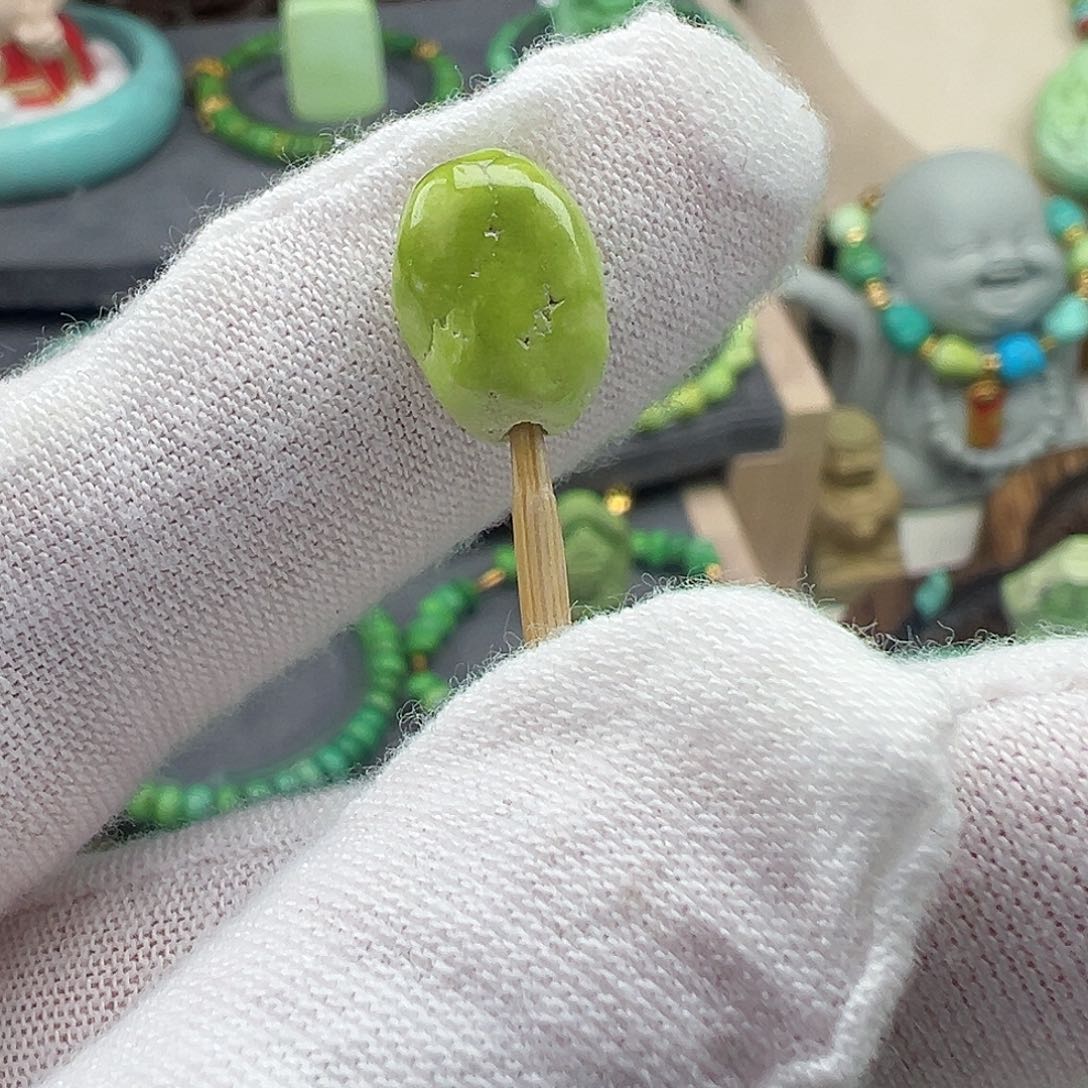 绿松石菜籽黄绿松石Z未镶嵌