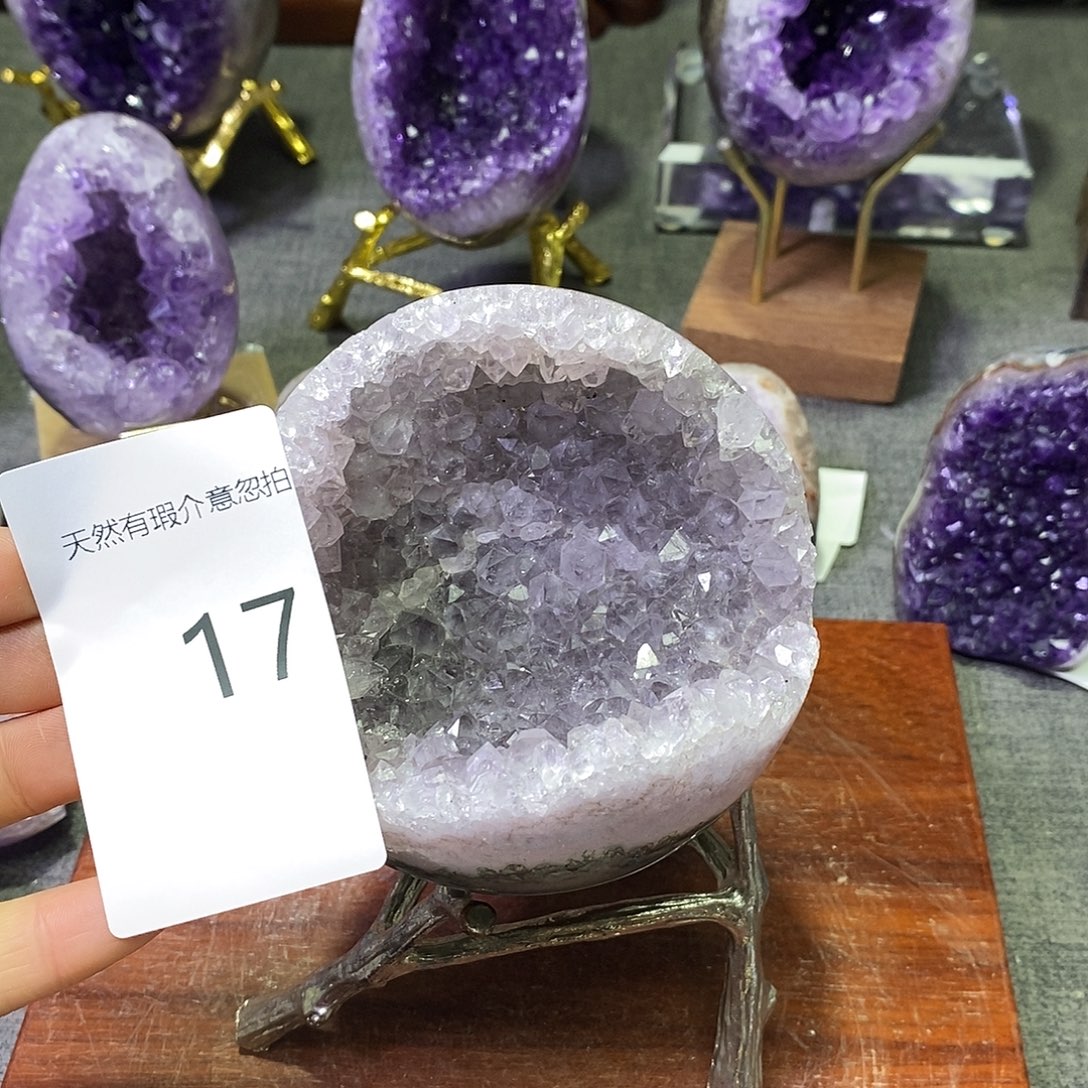 珠宝半成品紫晶未镶嵌