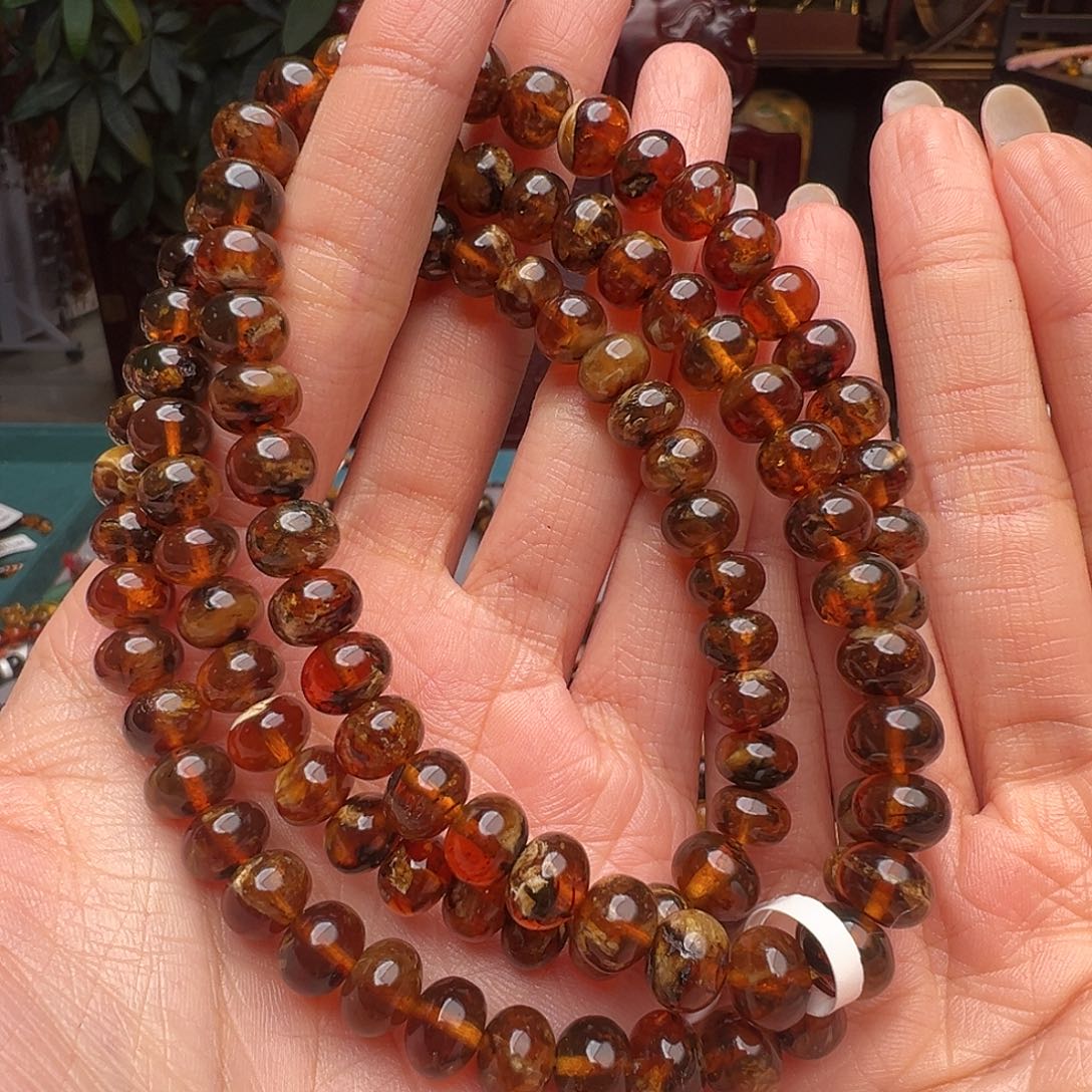 琥珀未镶嵌裸石抚顺琥珀20214八