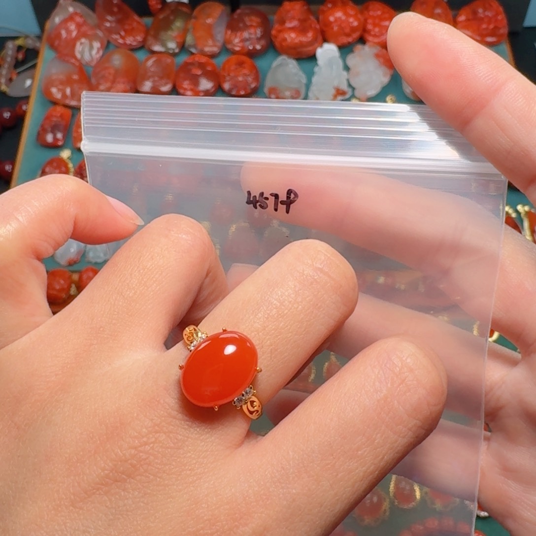 南红玛瑙南红玛瑙银S925镶嵌