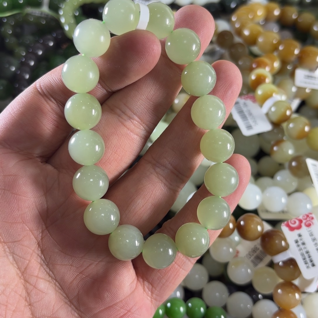 和田玉手链未镶嵌夏**风W261