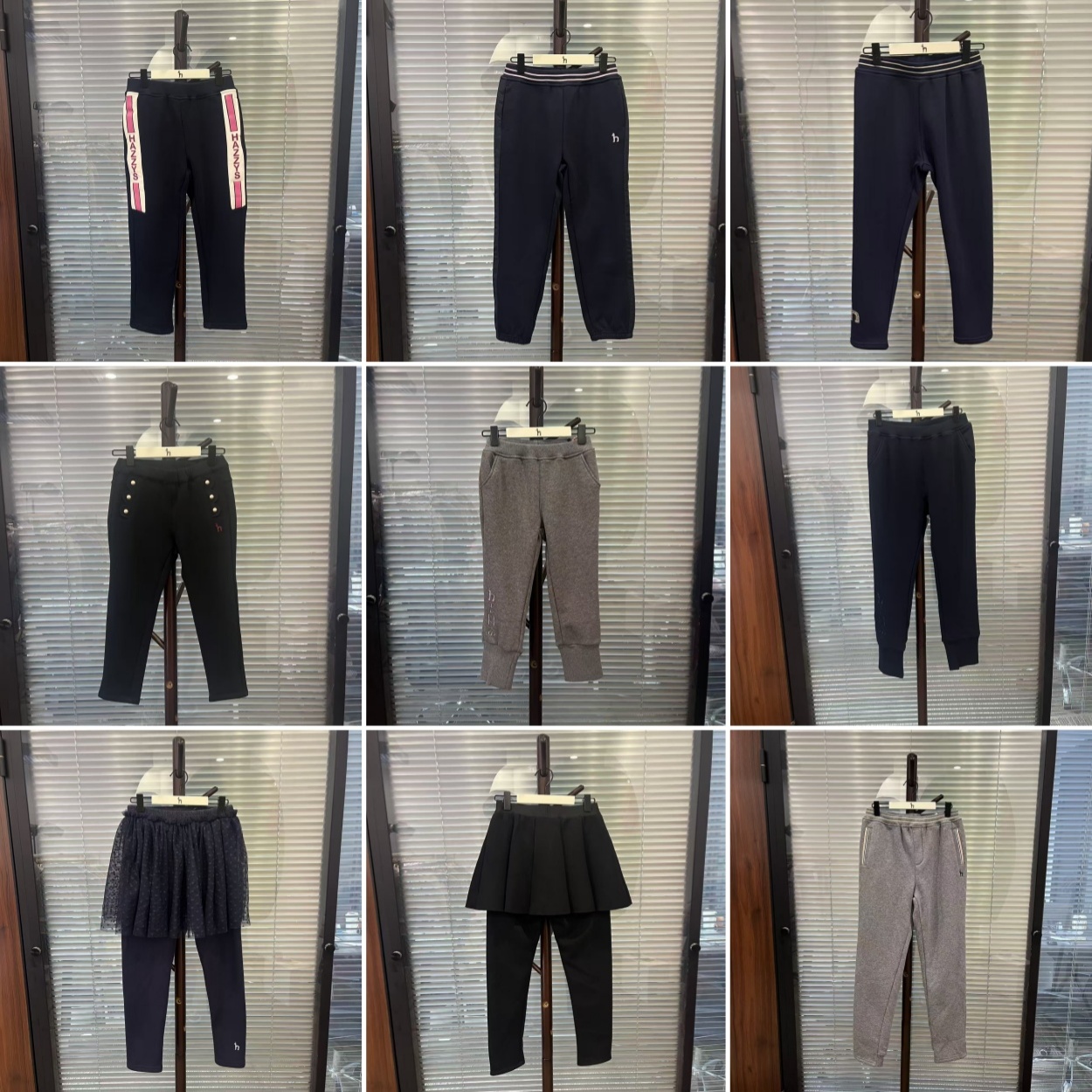 【HZyys撤柜】女童设计感一体绒时尚舒适针织休闲裤长裤