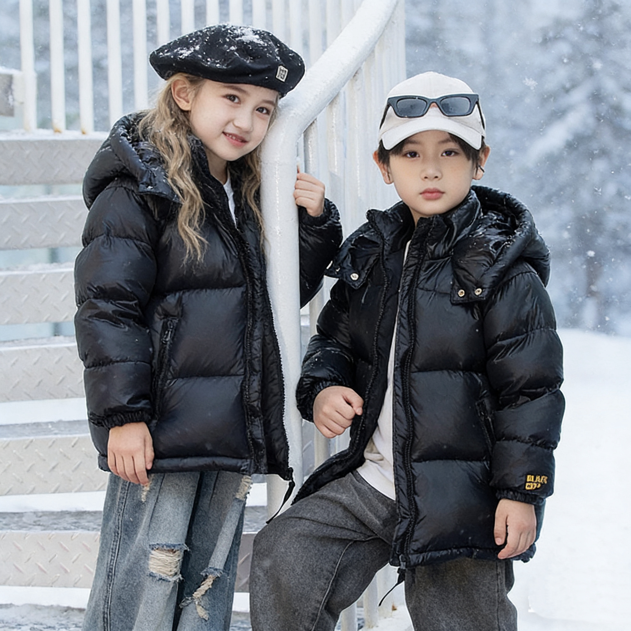 2025新款儿童连帽加厚保暖外套01