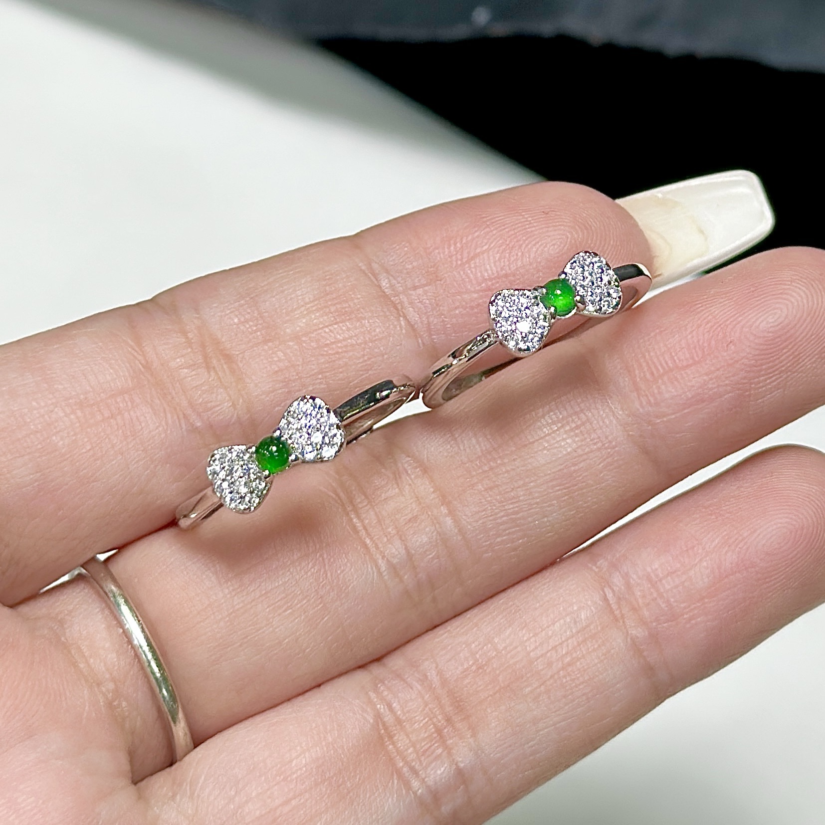 【CH】翡翠蝴蝶戒指（多样性发其一）