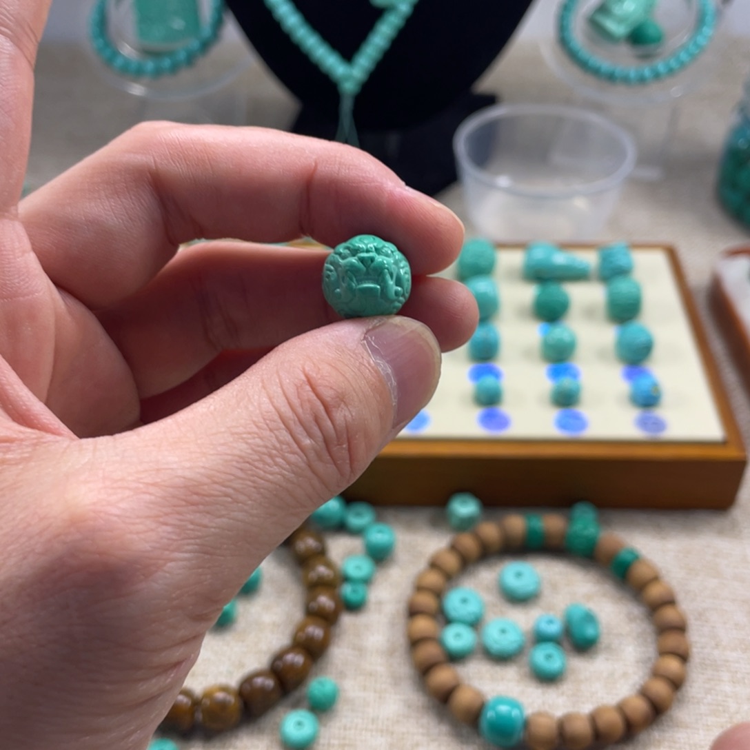 十堰手工雕刻配饰配珠，直径13