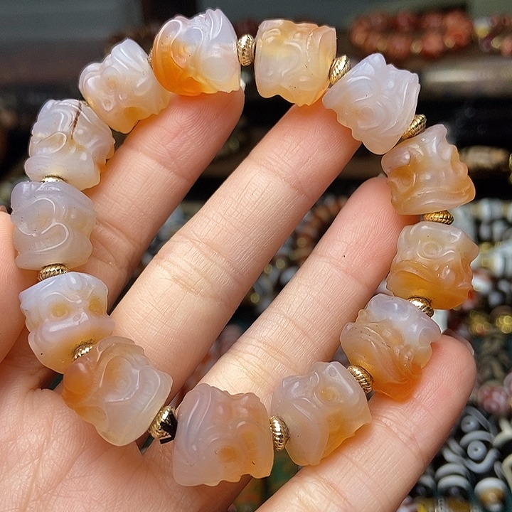 玛瑙/玉髓未镶嵌手链2