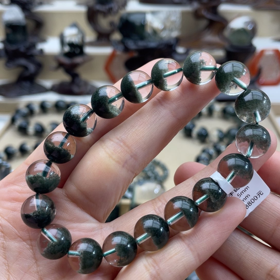 水晶手链未镶嵌绿幽灵手链