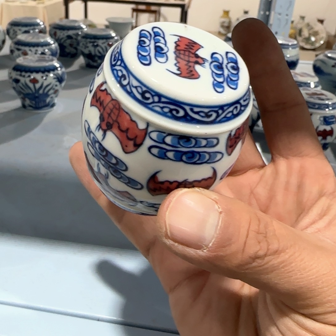 瓷片摆件手绘瓷器全部处理