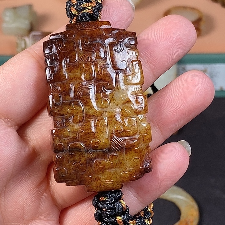 和田玉未镶嵌挂件上****潢