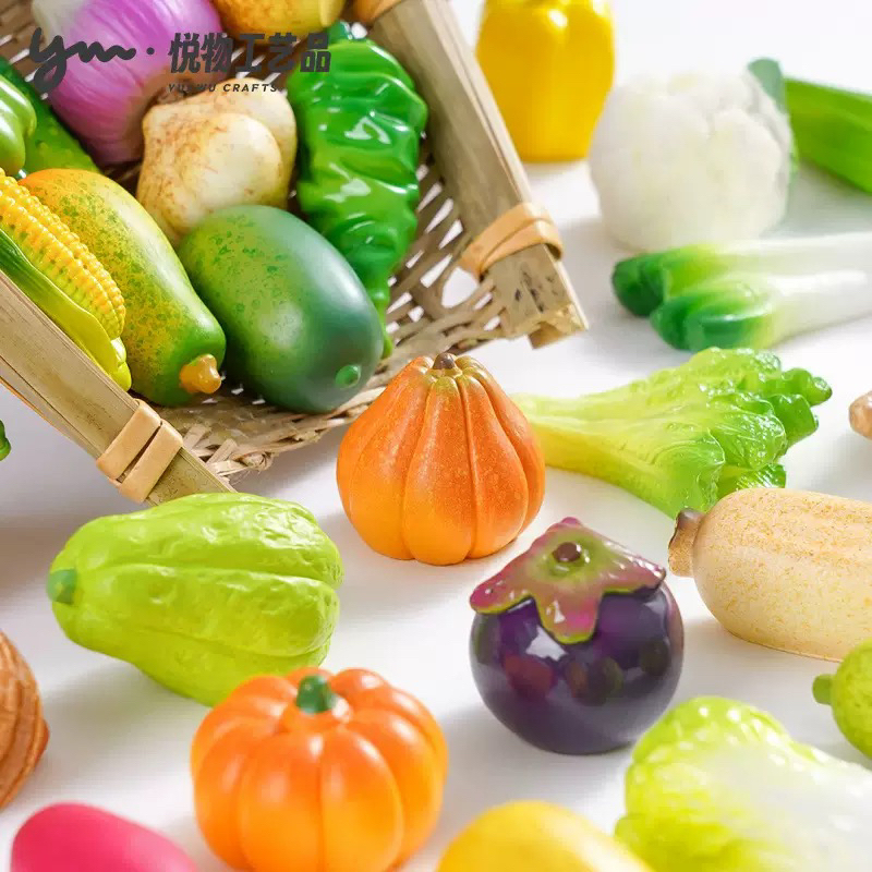【直播拆 巨无霸蔬菜】创意仿真树脂蔬菜diy装饰品配件小摆件微景观