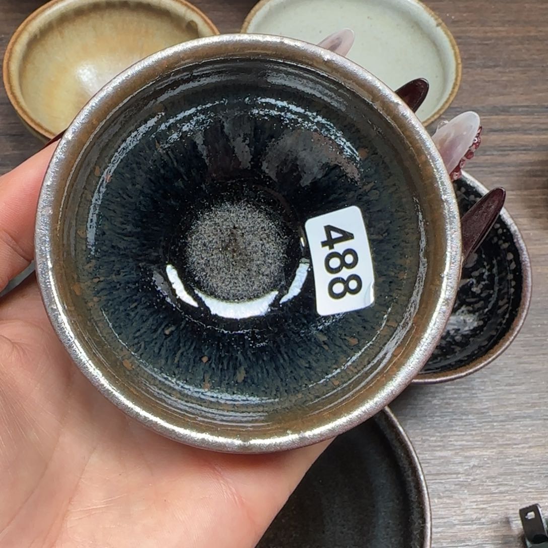 茶盏龙窑柴烧原矿原釉488