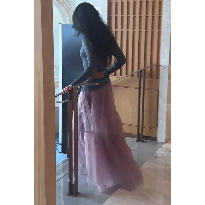 【设计感】商场撤柜2025春季新款时尚高端设计感小众网纱芭蕾风蓬