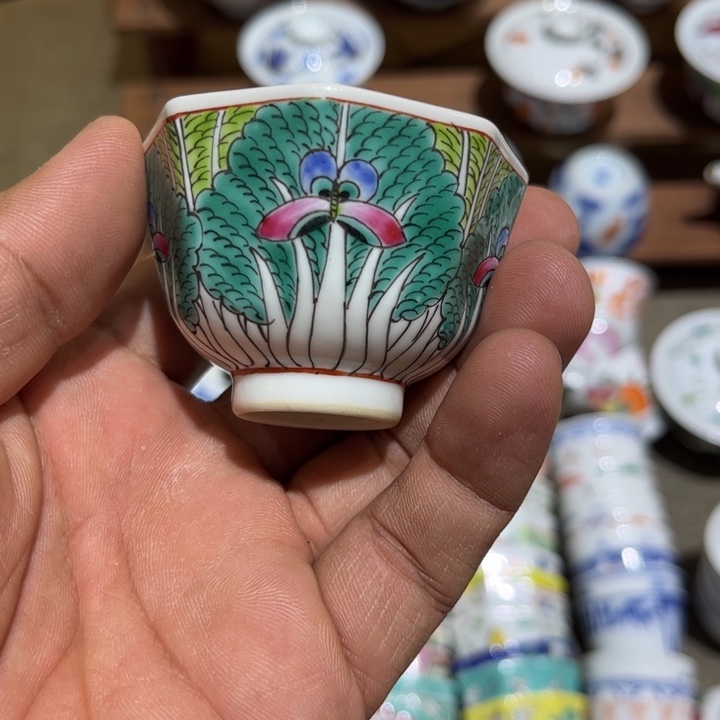 纯手绘精品盖碗杯