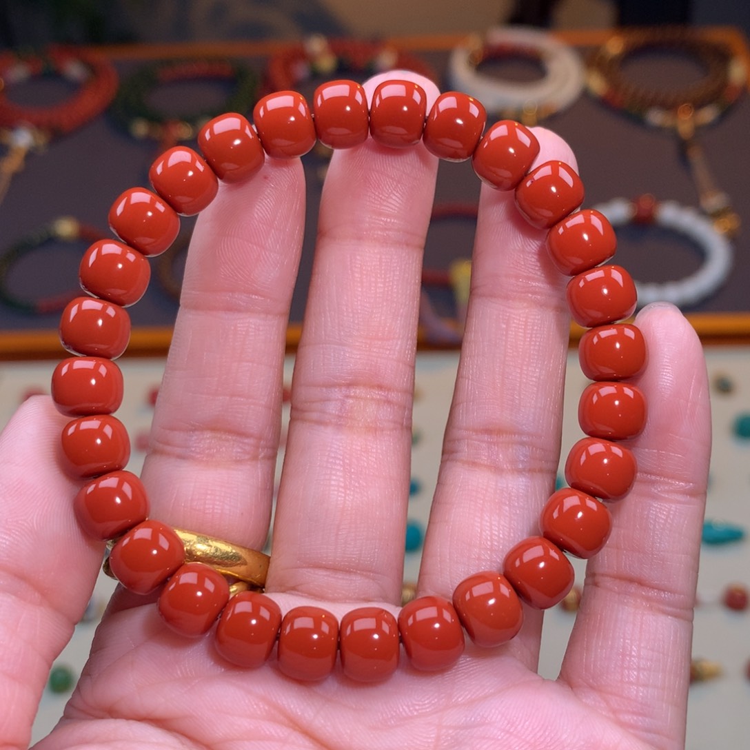 南红玛瑙未镶嵌颈饰