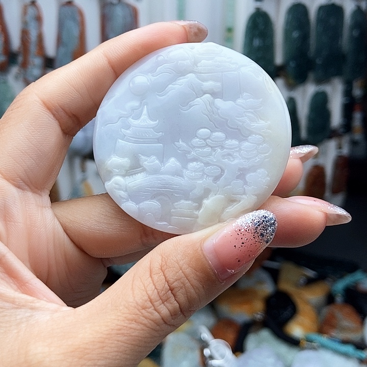 翡翠未镶嵌颈饰翡翠