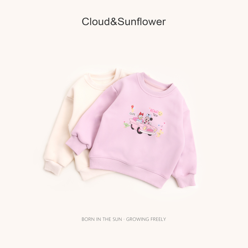 【云朵小葵】女童冬季新款卡通动物开车休闲卫衣1114756