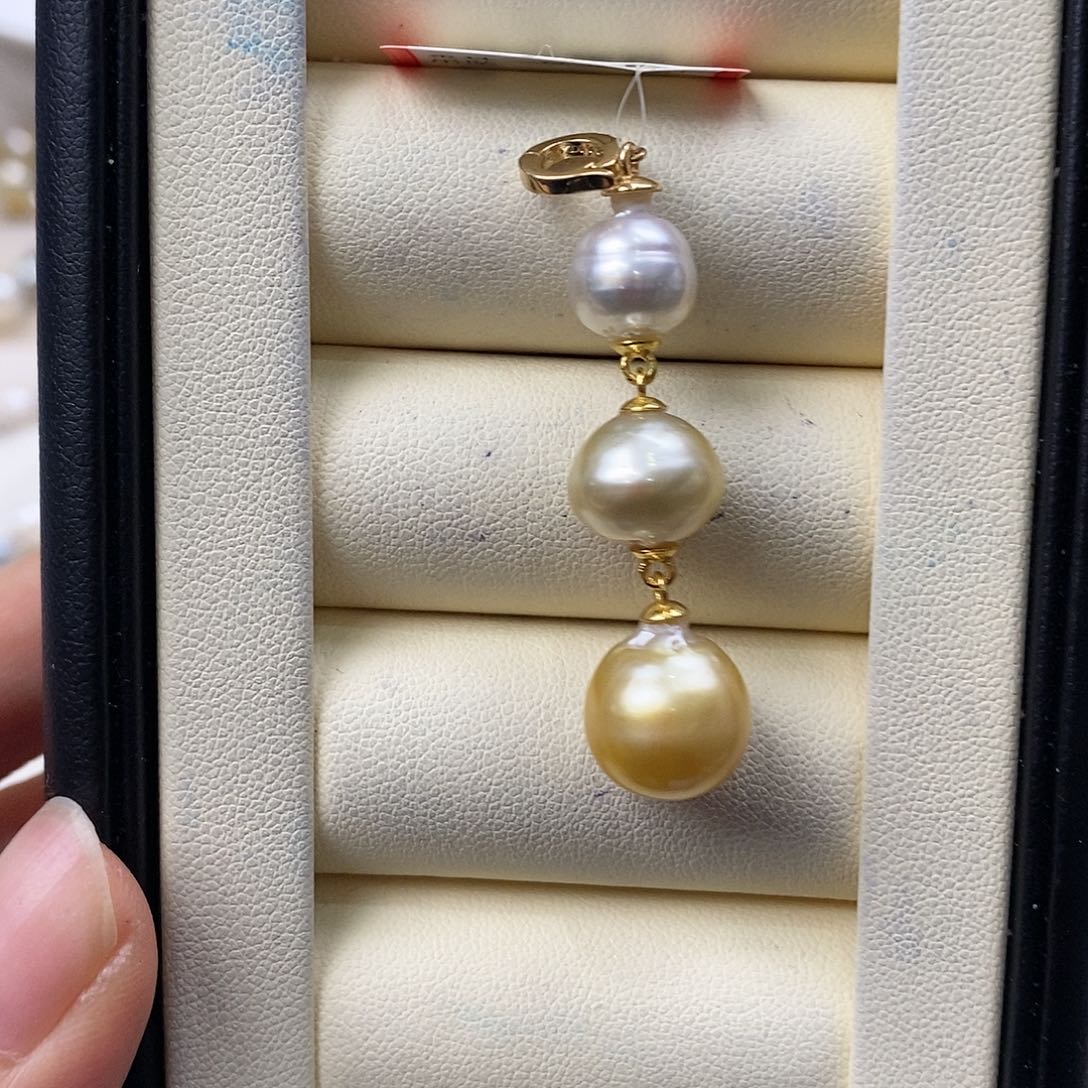 海水珍珠颈饰银S925镶嵌