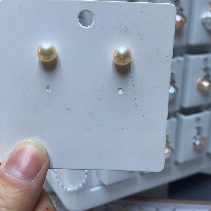 银S925镶嵌巴洛克淡水珍珠