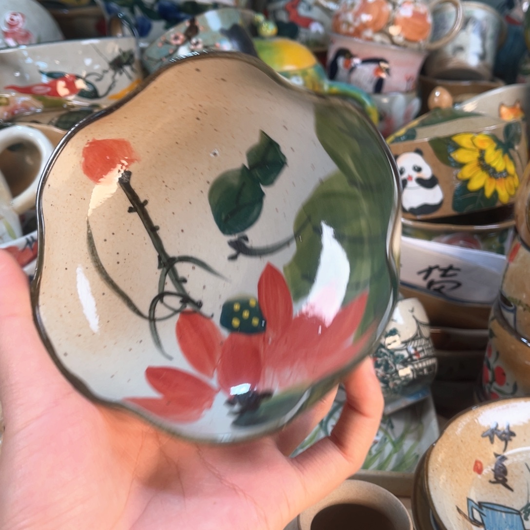 景德镇手工手绘杯