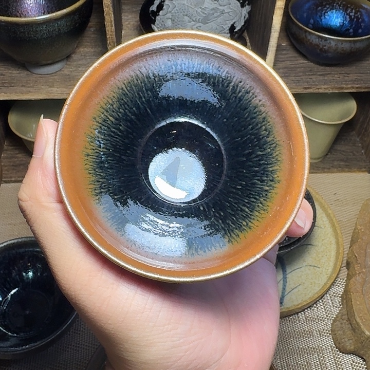 茶盏建窑建盏龙窑柴烧