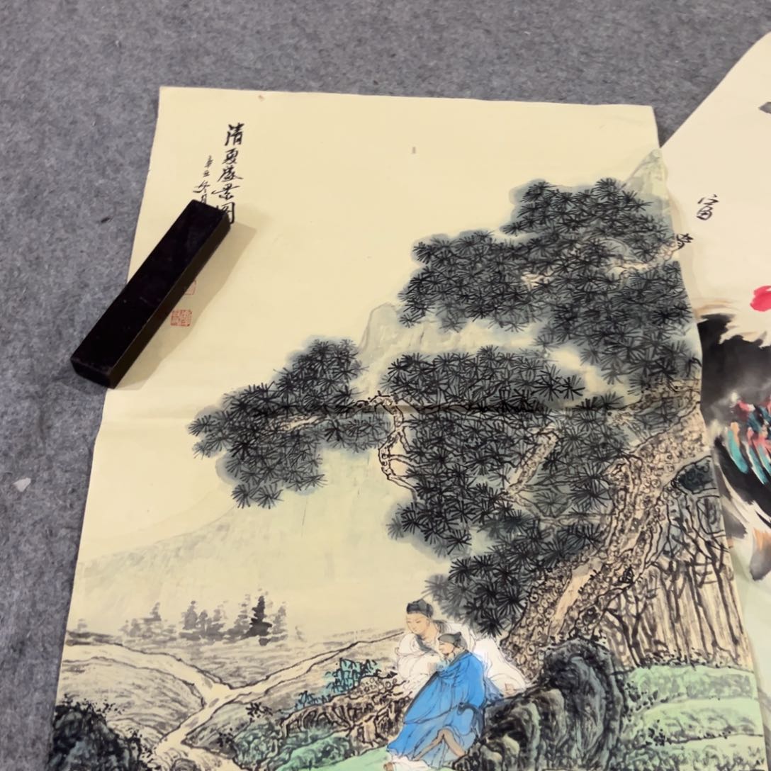 国画国画作品画心一张