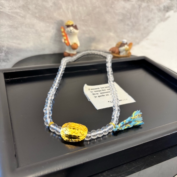 铜合金仿水晶项链 黄乌龟壳透明zz项链XL2814