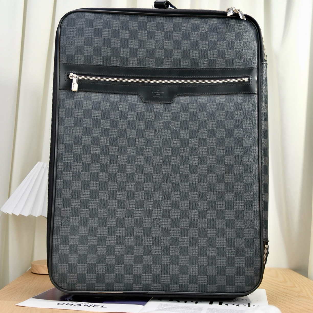 95新 LouisVuitton/路易威登 8461 LV 棋盘格 黑色夹克外套