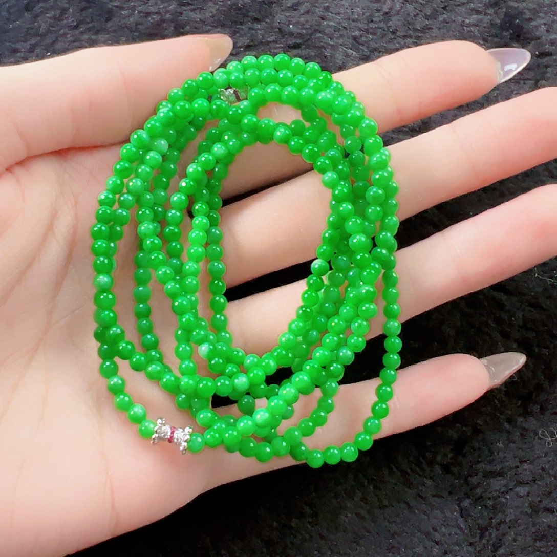 翡翠颈饰18K金镶嵌《年底福利价》签收后24小时鉴赏期