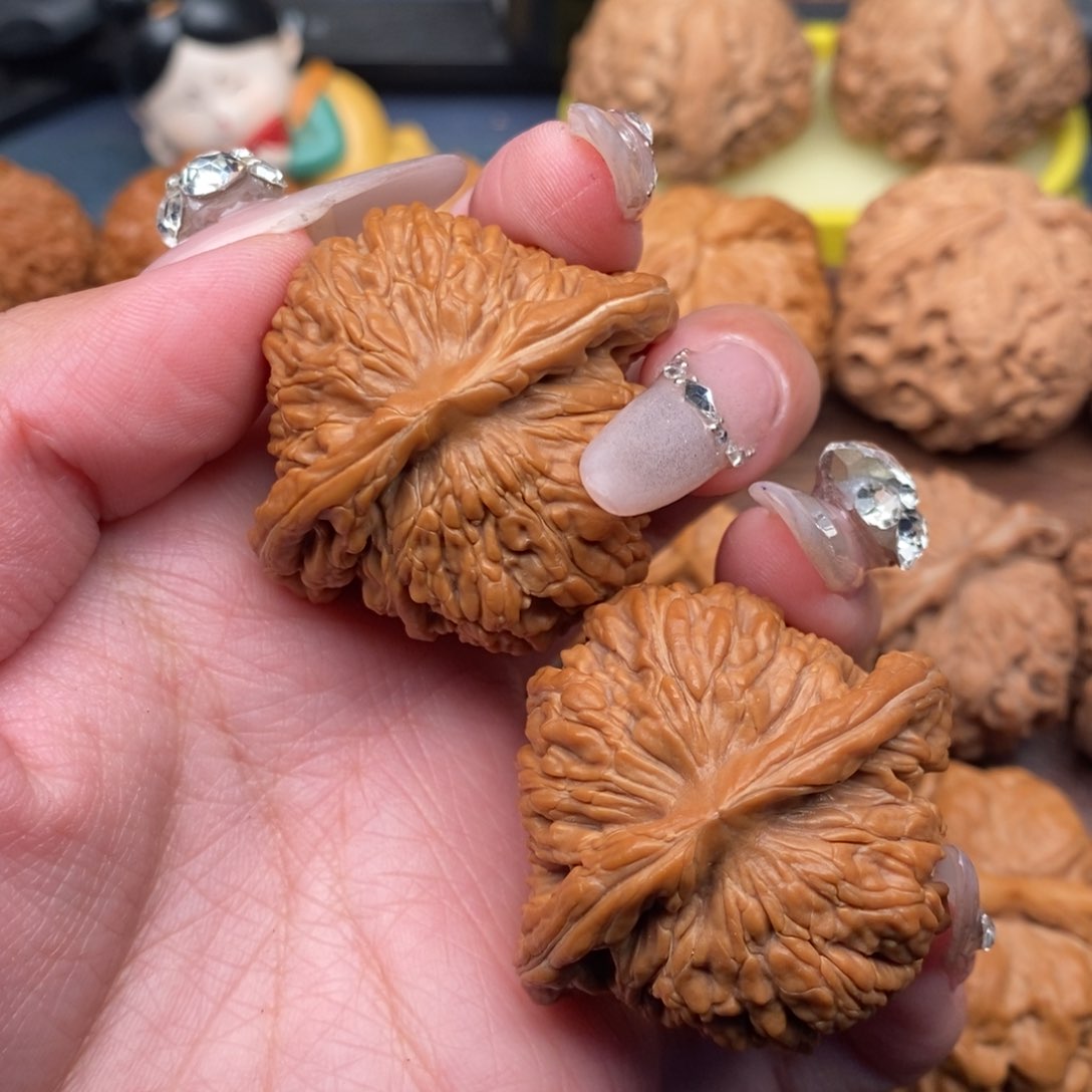 文玩核桃把件一**盒全品平谷楼42