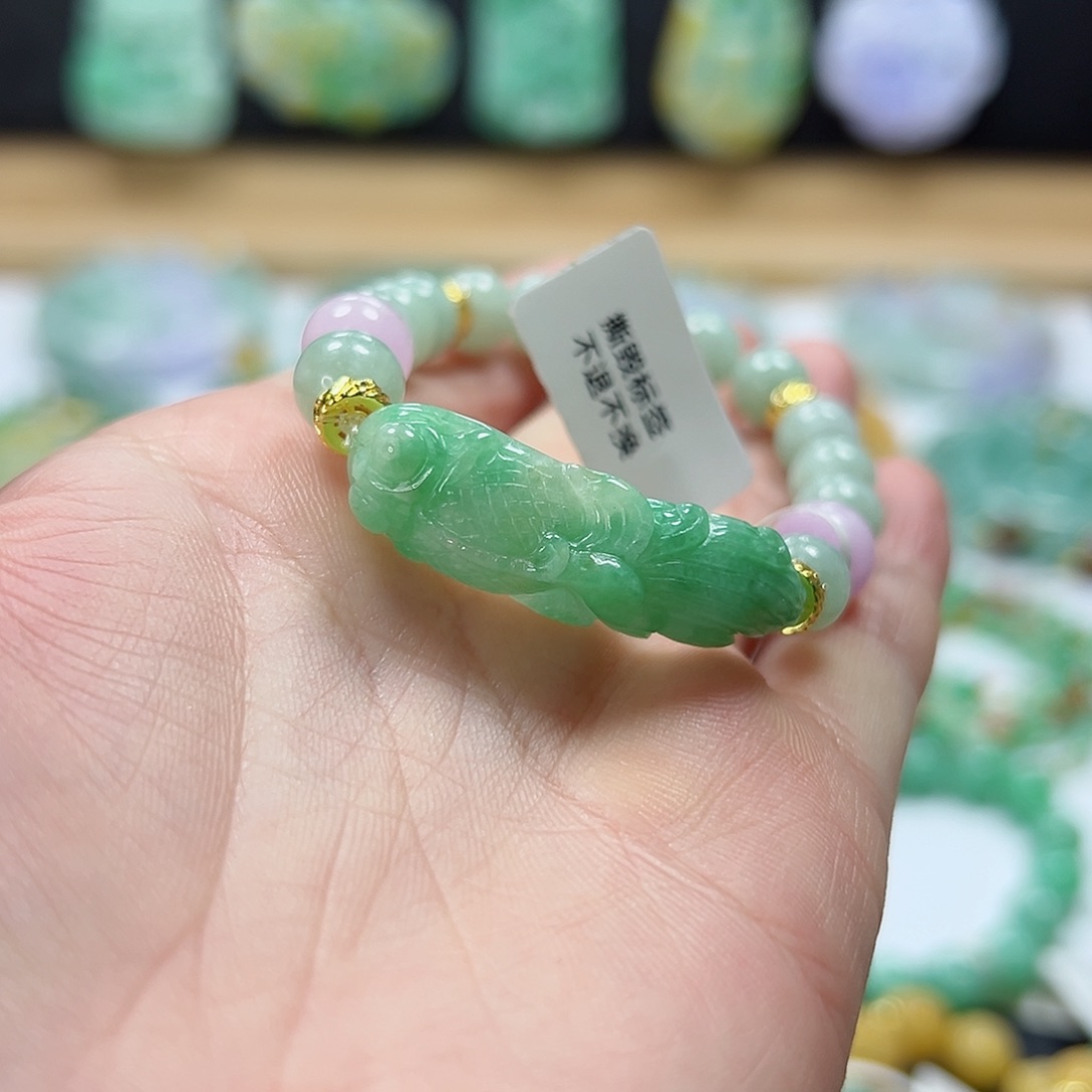 未镶嵌手链翡翠手牌