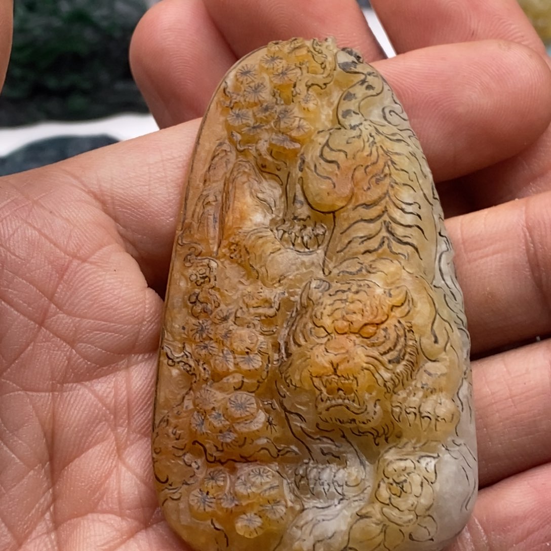 定制翡翠未镶嵌吹****风天然缅甸翡翠a货