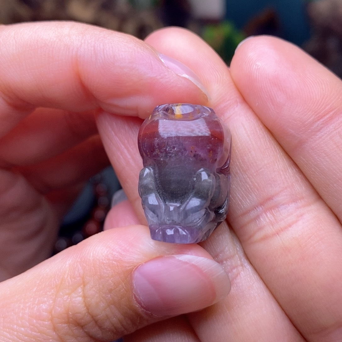 水晶A043极光四色貔貅未镶嵌