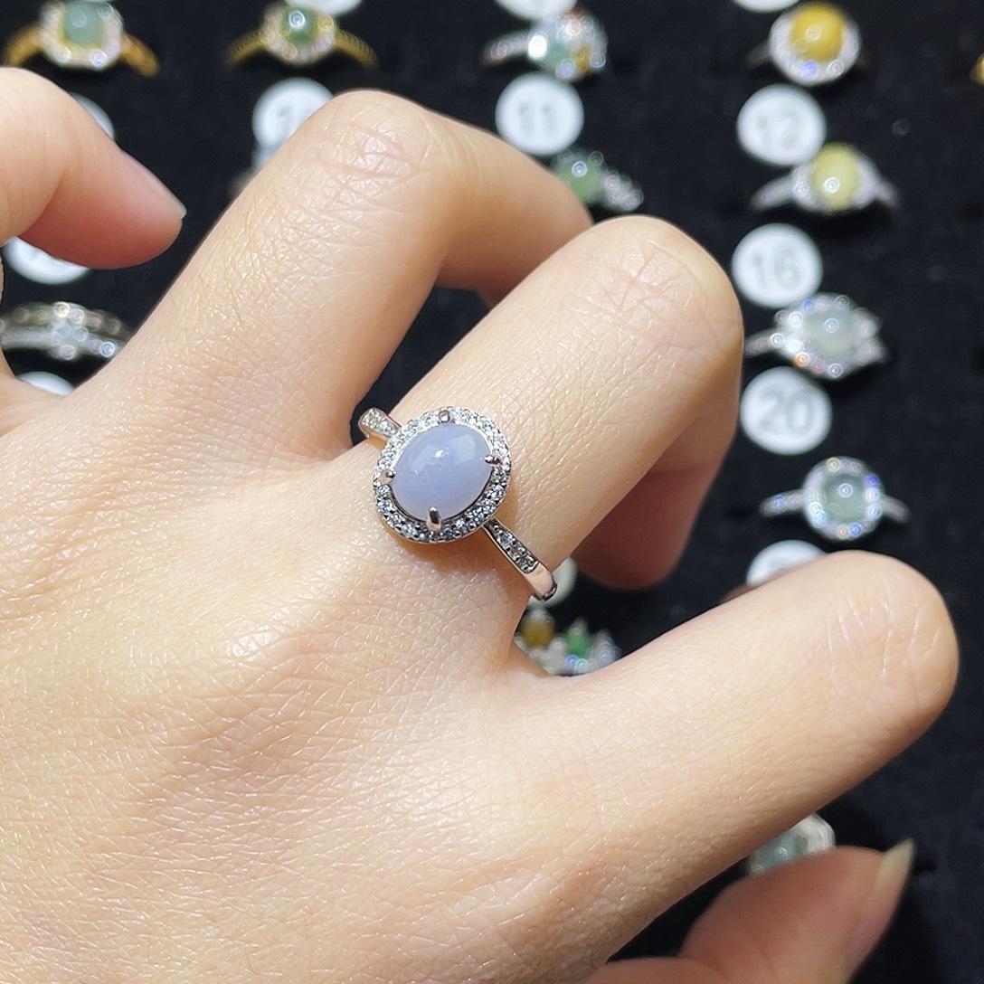 翡翠未镶嵌戒指戒指