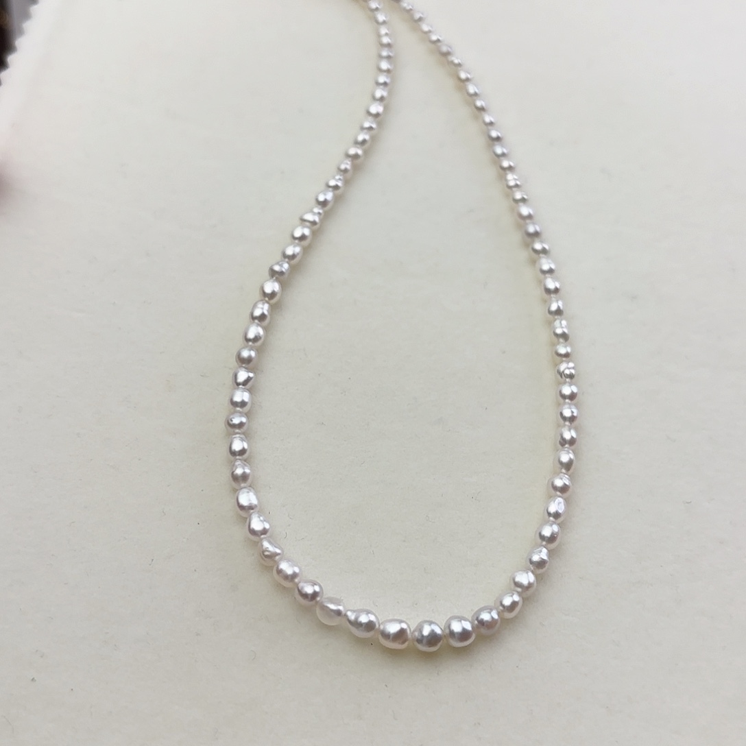 海水珍珠银S925镶嵌颈饰