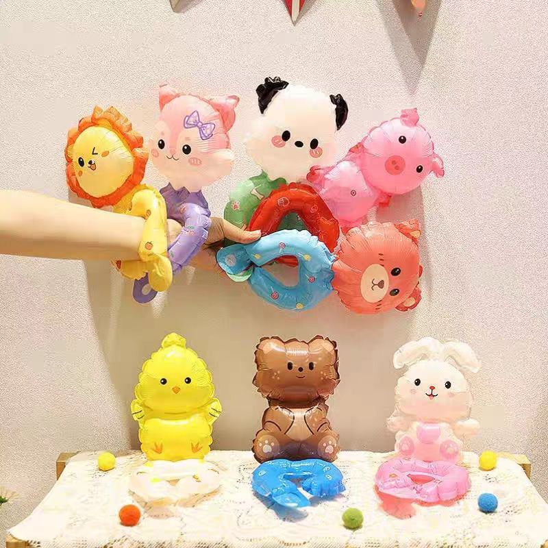 【柚几家】迷你卡通手环铝膜球儿童玩具街卖摆摊爆款批发