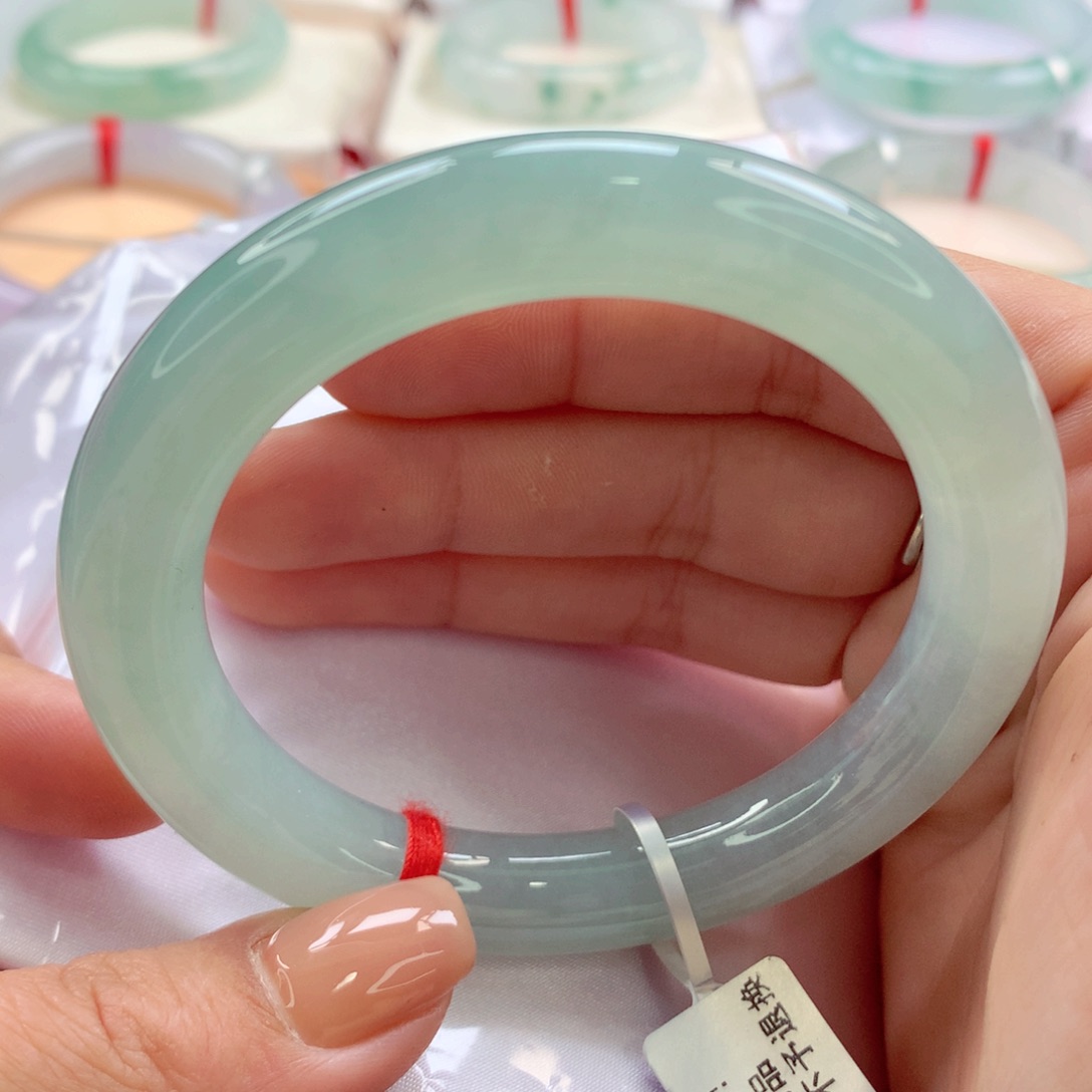 翡翠手镯（圆镯）未镶嵌师妹冰晴必收款